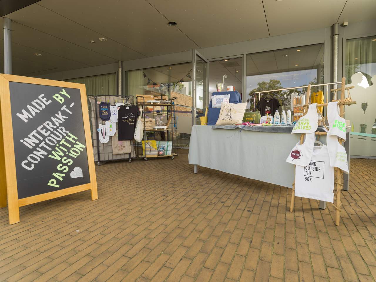 winkeltje met eigen producten
