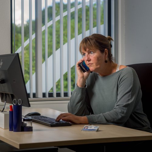 Mariandel aan het werk