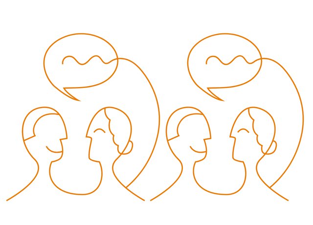 Illustratie ontmoeten